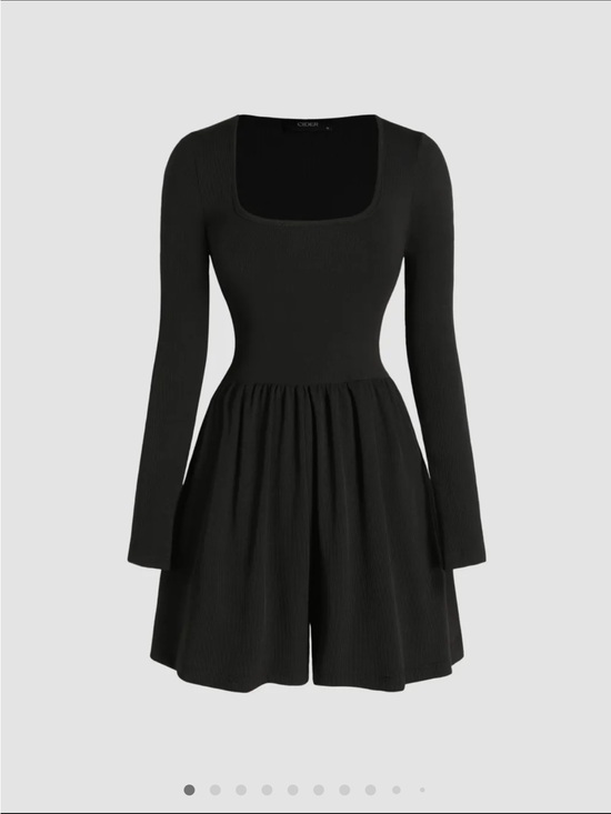 Cider Pants - Long-Sleeve Square Neck Romper
